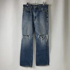 VALENTINO×Levi's VINTAGE 517 デニムパンツ ダメージ加工 W30 Mサイズ 世界限定517本 ブルー コットンのサムネイル