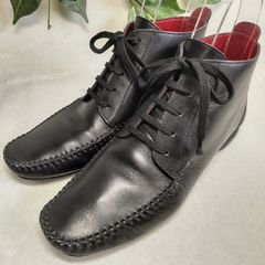 SalvatoreFerragamo sport黒レザー チャッカブーツ 良品】Salvatore Ferragamo/サルヴァトーレ・フェラガモ/SPORT