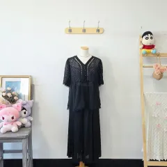 ヴィンテージ ANNA SUI ブラック サマー ブラウスのサムネイル