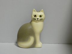 希少1998年製】リサラーソン 猫 置物 Mans マンズ Mサイズ グレー