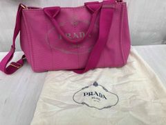 K◇PRADA プラダ ミニハンドバッグ ピンク サテン B11063 未使用 