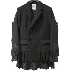 noir kei ninomiya 26SS Pleated Blazer Jacketプリーツウールポリレイヤードブレザージャケット 3Q-J005 8069000146189のサムネイル
