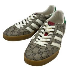 未使用級】GUCCI adidas グッチ アディダス ガゼル 28cm - メルカリ