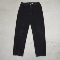 00S Levi's リーバイス 550 リラックスフィット テーパード ジーンズ デニム パンツ ジーパン 後染め USA製 ビンテージ 黒 3315Q★4