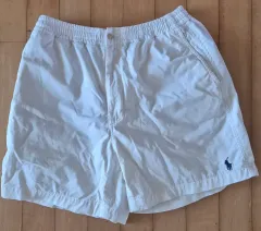 ポロ ラルフローレン ハーフパンツ 白