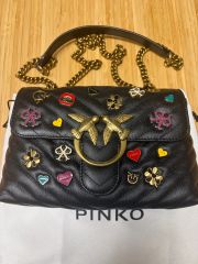 PINKO LOVE BAG グラフィティ チェーンバッグ ブラック | Mercari