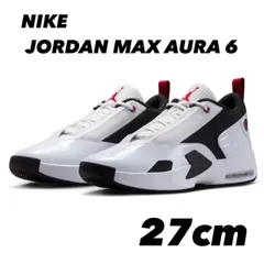 NIIE JORDAN MAX AURA 6 ジョーダン マックス オーラ 6 WHITE/BLACK-GYM RED FQ8298-102 27cmのサムネイル