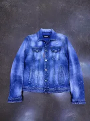 DSQUARED2 ディースクエアード2 ペインティング ペインティング スプラッター ヴィンテージ ヴィンテージ ウォッシュ ウォッシュ デニムジャケット ジャケット 44のサムネイル