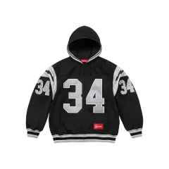 当日(※メルカリshop取引では対象外)配送) 正規品 S Supreme シュプリーム フットボール ジップアップ フード スウェットシャツ ブラック Supreme フード ジップアップのサムネイル