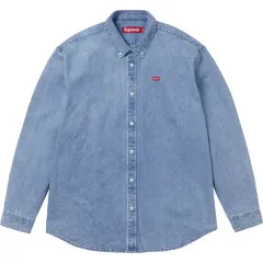 正規品 M シュプリーム スモール ボックス デニム シャツ ウォッシュド IN デニム シャツ 春 トップスのサムネイル