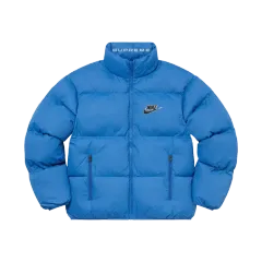 リバーシブル) 正規品 m シュプリーム NIKE リー パーカージャケット ブルー 21SS ダウンのサムネイル