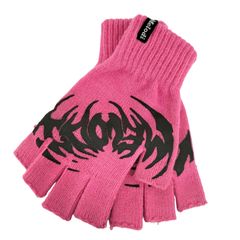 ec melodi FINGERLESS GLOVES pink - メルカリ