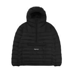 S Supreme マイクロダウン ハーフジップフーディー プルオーバー ブラック 25FW 軽量ダウンのサムネイル