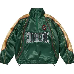 正規品 Supreme サテン パイピング プルオーバー L XL 2XL グリーン 25SSのサムネイル