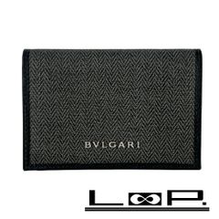 希少✨ブルガリ カードケース 名刺入れ サークルロゴ グレインレザー