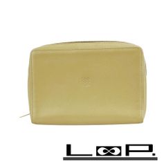【LUDLOW】　レモン♡ベージュ　ポーチ LUDLOW】 レモン♡ベージュ ポーチ - メルカリ