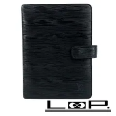 ルイヴィトン ■中古■ アジェンダ  MM 6つ穴 手帳 カバー エピ ブラック R20042 【389436】5のサムネイル