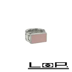 ボッテガヴェネタ ■美品■ リング アクセサリー シルバー SV925 ピンク ＃15 箱 23.5g 【580130】10のサムネイル