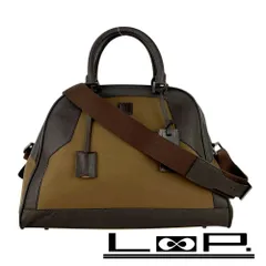ダンヒル ■美品■ ボストン ショルダー バッグ カバン 旅行 トラベル レザー キャンバス ブラウン 【633874】5のサムネイル