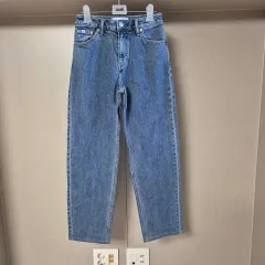 Calvin Klein レディース 90s ストレートフィット ミッドブルー デニム ズボンのサムネイル