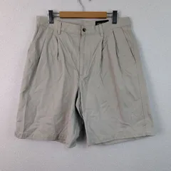 Eddie Bauer エディーバウアー ショートパンツ ツータック チノ ワーク ベージュ 33 メンズ 古着 アメカジ ワーク系のサムネイル