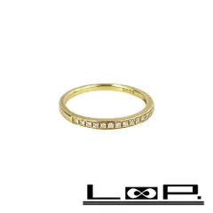 ポンテヴェキオ ■美品■ リング 指輪 アクセサリー ダイヤ D0.09 K18 YG750 イエローゴールド 1.90g #11.5 【590306】13のサムネイル