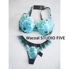 【新品】Wacoal STUDIO FIVE　ワコール スタディオファイブ　24G　ブラジャー＆ソング(Tバックショーツ)　日本製　F75/M  送料込み   6467237のサムネイル