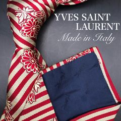 ☆【美品】 YVES SAINT LAURENT 格子柄 ネクタイ 汚れあり - メルカリ