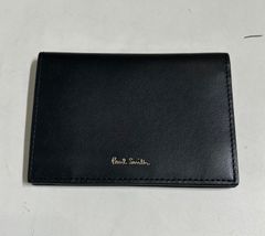 Paul Smith 名刺入れ カードケース ブラック レザー メンズ ビジネス