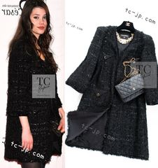 シャネル カーディガン CHANEL レッド グリーン タータンチェック