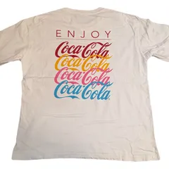 コカコーラ　半袖　Tシャツ　XLサイズ　ホワイト　両面プリント　バッグプリント　GU