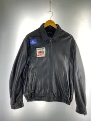 【現状渡し品】 NAUTICA ノーティカ LEATHER JACKET レザージャケット アウター 【144-260531-AS-44-min】のサムネイル