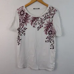 WEEKEND MAX MARA ウィークエンドマックスマーラ Tシャツ ボタニカル柄プリント ホワイト レディース 古着 クラシック シンプルのサムネイル