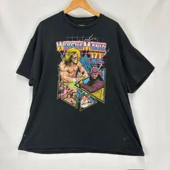 WWE WRESTLE MANIA Ⅵ グラフィックTシャツ サイズ2X BORO FADE 08053109 871 難ありのサムネイル
