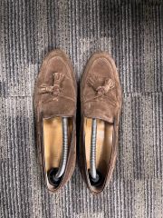 美品】Loakeローク タッセルローファー ネイビー 9F - メルカリ
