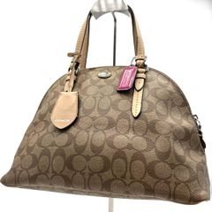 【美品】COACH コーチ ローラ キャリーオール シグネチャー ハンドバッグ 美品】 コーチ ハンドバッグ ローラ キャリーオール 30 シグネチャー