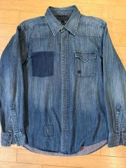 Frank & Eileen LUKE デニムシャツ シワ ダメージ加工 S Frank & Eileen LUKE デニムシャツ シワ ダメージ加工 S - メルカリ
