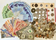 古銭・旧紙幣、穴銭 大量まとめセット 明治・大正・昭和（銀貨あり