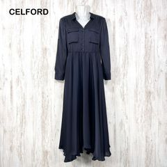 セルフォード ハンカチヘムワンピース CLIFFORD ネイビー ワンピース