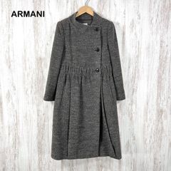美品 アルマーニコレッツォーニ カシミヤ混 ロングコート 42 L italy 