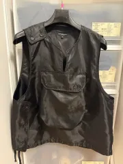 ENGINEERED GARMENTS エンジニアードガーメンツ カバーベスト ナイロン ブラック Lサイズのサムネイル