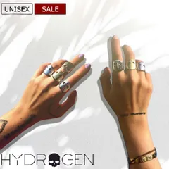 【定価29,700円(税込)】HYDROGEN × ANAME ハイドロゲン × アナメ コラボ ラグジュアリー溢れる輝きがアクセントに！小物使いで差をつけるスカルリング　指輪 アクセサリー イタリア製 ゴールド シルバー 20084001 男女兼用 ユニセッのサムネイル