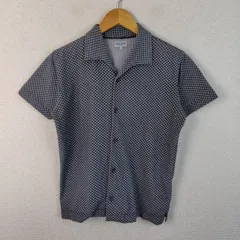 KENZO HOMME ケンゾーオム 半袖総柄シャツ 開襟 リンクス柄 チャコール F メンズ 古着 モード クラシックのサムネイル