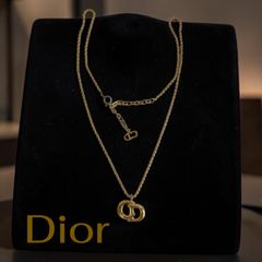 新品 Christian Dior ディオール チャーム＆ネックレス ステンレス