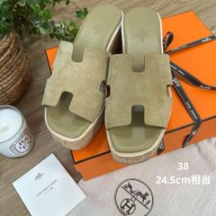 HERMES ファモサ エスパドリーユ サンダル 36 シェーヌダンクル 袋 箱 