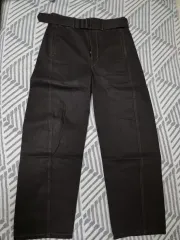 23fw ルメール ツイスト ベルト付き デニム パンツ M サイズ ブラックのサムネイル