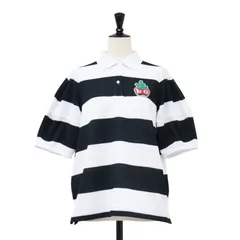 【美品】PEARLY GATES パーリー ゲイツ ポロシャツ ブラック ホワイト 黒白 サイズ:2 | 25SS 野菜ロゴパッチ ボーダー ポロシャツ | トップス 半袖【レディース】【中古】のサムネイル