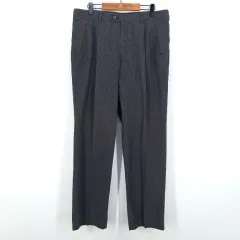 マンシングウェア メンズ 春夏 ストレート 麻混パンツ チャコール (HU44786)のサムネイル