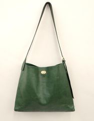 Coach コーチ レザー トート グリーン 4140 - メルカリ