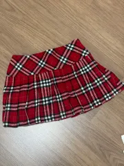 レッド ニット CHECK スカートのサムネイル